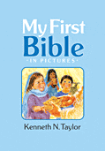 Cover: My First Bible In Pictures, baby blue