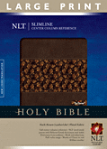 Cover: Slimline Reference Bible NLT, Large Print, TuTone Center Column Reference edition