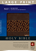 Cover: Slimline Reference Bible NLT, Large Print, TuTone Center Column Reference edition