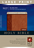 Cover: Slimline Reference Bible NLT, Large Print, TuTone Center Column Reference edition