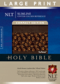 Cover: Slimline Reference Bible NLT, Large Print, TuTone Center Column Reference edition