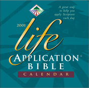 Life Application Bible 2001 Calendar