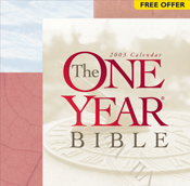 The One Year Bible 2003 Calendar