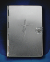Metal Bible NLT: Silver Cross Metal Bible NLT: Silver Cross