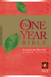The One Year Bible Premium Slimline LP NLT