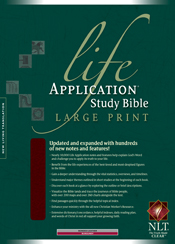 Life Application Study Bible NLT, Large Print