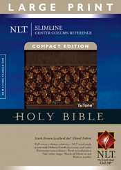 Slimline Reference Bible NLT, Large Print, TuTone Center Column Reference edition Slimline Reference Bible NLT, Large Print, TuTone Center Column Reference edition