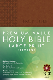 Premium Value Large Print Slimline Bible NLT Premium Value Large Print Slimline Bible NLT