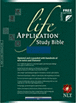 Life Application Study Bible NLT : Bonded Leather, Navy
