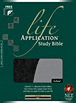 Life Application Study Bible NLT, TuTone : LeatherLike, Black/Grey