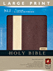 Premium Slimline Reference Bible NLT, LP, TuTone : LeatherLike, Wine/Gold