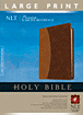Premium Slimline Reference Bible NLT, LP, TuTone : LeatherLike, Brown Gator/Brown