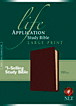 Life Application Study Bible NLT, Large Print : Bonded Leather, Burgundy