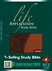 Life Application Study Bible NLT, Personal Size TuTone : LeatherLike, Brown/Tan