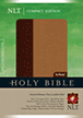 Compact Edition Bible NLT, TuTone : LeatherLike, Ostrich Brown/Tan