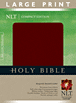 Compact Edition Bible NLT, Large Print : Bonded Leather, Burgundy