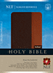 Slimline Reference Bible NLT, TuTone, 10th Anniversary edition : LeatherLike, Brown/Tan