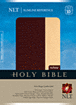 Slimline Reference Bible NLT, TuTone, 10th Anniversary edition : LeatherLike, Port/Beige