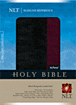 Slimline Reference Bible NLT, TuTone : LeatherLike, Black/Burgundy