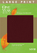 The One Year Bible Premium Slimline LP NIV : Bonded Leather, Burgundy