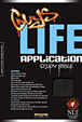 Guys Life Application Study Bible NLT : LeatherLike, Onyx