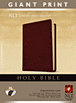 Holy Bible, Giant Print NLT : Bonded Leather, Indexed, Burgundy