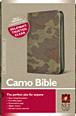 Camo Bible NLT : Canvas w/zipper, Green