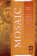 Holy Bible: Mosaic NLT : LeatherLike, Antique Brown w/Cross