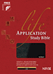 Life Application Study Bible NIV, TuTone : LeatherLike, Black/Black