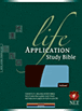 Life Application Study Bible NLT, TuTone : LeatherLike Dark Brown/Twilight Blue