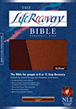 The Life Recovery Bible NLT, Personal Size TuTone : LeatherLike Dark Brown/Brown