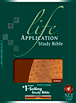 Life Application Study Bible NLT, TuTone : Bonded Leather, Indexed, Brown/Ostrich Tan