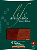 Life Application Study Bible NLT, TuTone : LeatherLike, Indexed, Brown/Tan