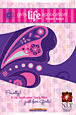 Girls Life Application Study Bible NLT : LeatherLike, Glittery Grape Butterfly