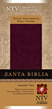 Santa Biblia Nuevo Testamento con Salmos y Proverbios NTV, editión bolsillo ultrafina : LeatherLike, Burgundy