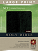 Large Print Compact Edition NLT, TuTone : LeatherLike, Black/Onyx