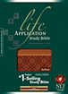 Life Application Study Bible NLT, Personal Size, TuTone : LeatherLike, Brown/Embellished Coral