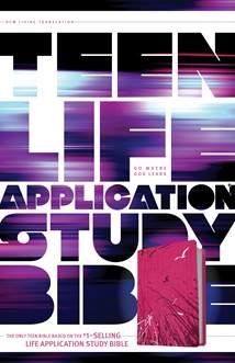 NLT Teen Life Application Study Bible: LeatherLike, Pink