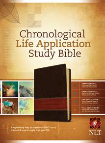 NLT Chronological Life Application Study Bible: LeatherLike, Brown/Tan TuTone