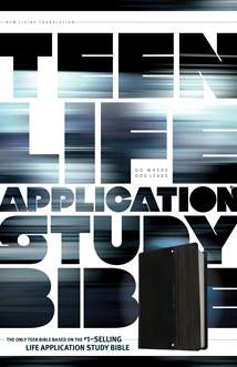 NLT Teen Life Application Study Bible: LeatherLike, Black