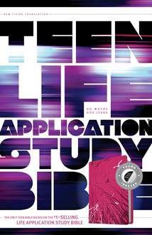 NLT Teen Life Application Study Bible: LeatherLike, Indexed, Pink Index