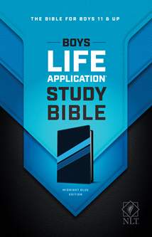 NLT Boys Life Application Study Bible: LeatherLike, Midnight Blue TuTone