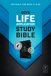 NLT Boys Life Application Study Bible: LeatherLike, Indexed, Neon/Black TuTone