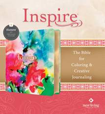 Inspire PRAYER Bible NLT, Filament Enabled: LeatherLike, Joyful Colors with Gold Foil Accents