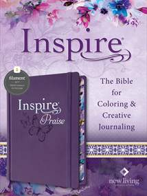 Inspire PRAISE Bible NLT, Filament Enabled: LeatherLike Hardcover, Purple