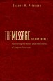 The Message Study Bible : Leather-Look, Burgundy/maroon