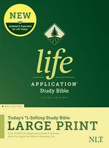 NLT Life Application Study Bible, Third Edition, Large Print: Hardcover, Red Letter