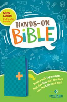 NLT Hands-On Bible, Third Edition: LeatherLike, Blue Check Cross