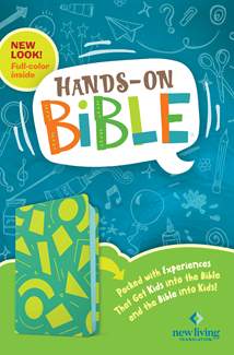 NLT Hands-On Bible, Third Edition: LeatherLike, Green Lines and Shapes