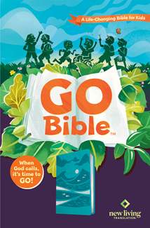 NLT GO Bible for Kids : LeatherLike, Teal Ocean